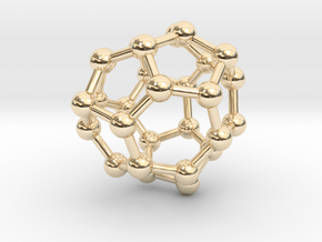 0005 Fullerene c28 td in 14K Yellow Gold