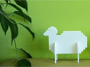 Animal_Sheep in White Natural Versatile Plastic