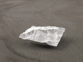 3'' Pikes Peak, Colorado, USA in White Natural Versatile Plastic