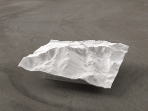 4'' Pikes Peak, Colorado, USA in White Natural Versatile Plastic