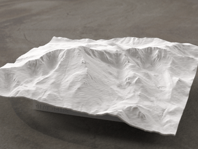 6'' Pikes Peak, Colorado, USA in White Natural Versatile Plastic