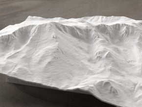 8'' Pikes Peak, Colorado, USA in White Natural Versatile Plastic