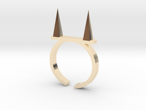 Pickle Fork Ring in 14K Yellow Gold