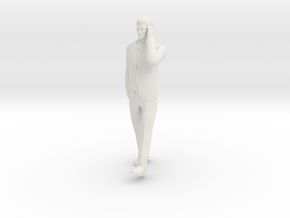 Man Walking 6cm in White Natural Versatile Plastic