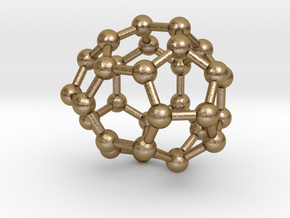 0007 Fullerene c30-2 in Polished Gold Steel