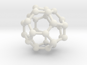 0008 Fullerene c30-3 in White Natural Versatile Plastic
