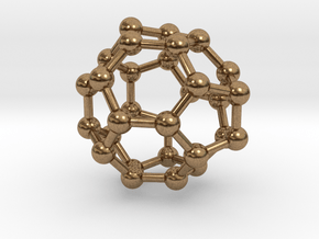 0008 Fullerene c30-3 in Natural Brass