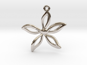 Flower pendant in Platinum