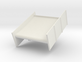 Rear Wing in White Natural Versatile Plastic