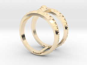 Double Ring Size 7 in 14K Yellow Gold