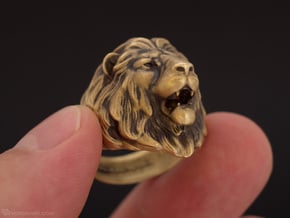 Lion Ring in Natural Brass: 11.5 / 65.25