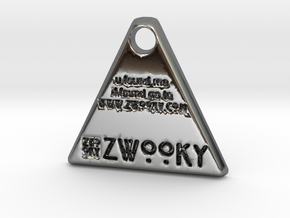 ZWOOKY Style 35 - u found me / pet tag - bail in Fine Detail Polished Silver
