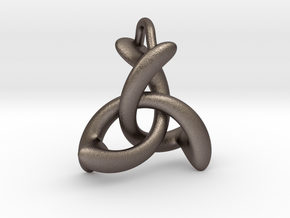 Pendant Trinity No.1 in Polished Bronzed Silver Steel