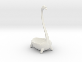 Designer Swan Pot  in White Natural Versatile Plastic