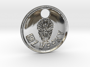 ZWOOKY Style 87 Sample - keychain head in Fine Detail Polished Silver
