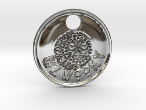 ZWOOKY Style 85 Sample - keychain head in Fine Detail Polished Silver