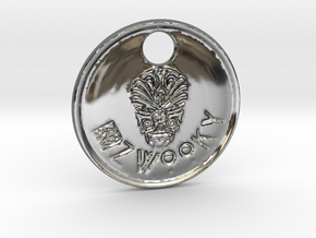 ZWOOKY Style 86 Sample - keychain head in Fine Detail Polished Silver