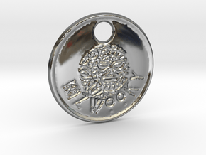 ZWOOKY Style 84 Sample - keychain head in Fine Detail Polished Silver