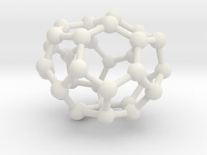 0010 Fullerene c32-1 c2 in White Natural Versatile Plastic