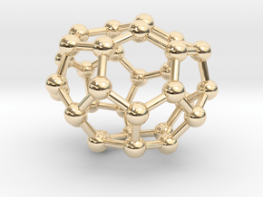0010 Fullerene c32-1 c2 in 14K Yellow Gold