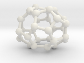 0011 Fullerene c32-2 d2 in White Natural Versatile Plastic