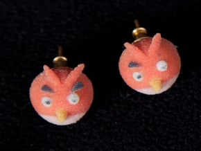 Angry Birds Earrings in Full Color Sandstone