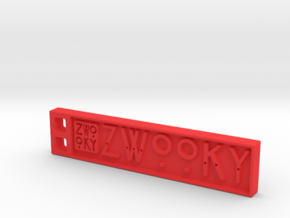 ZWOOKY Style 08 Sample in Red Processed Versatile Plastic