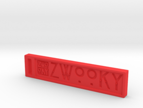 ZWOOKY Style 10 Sample in Red Processed Versatile Plastic
