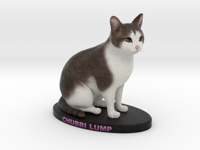 Custom Cat Figurine - Chubz in Full Color Sandstone
