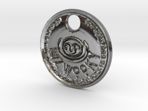 ZWOOKY Style 161 - pendant Apophis in Fine Detail Polished Silver
