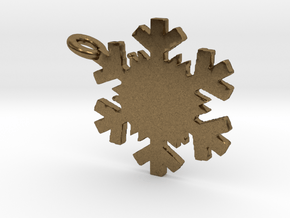 Snowflake Necklace in Natural Bronze