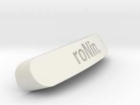 RoNin Nameplate for SteelSeries Rival in White Natural Versatile Plastic