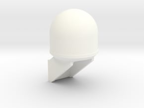 Semi Dome Antenna, 1/14 Scale in White Processed Versatile Plastic