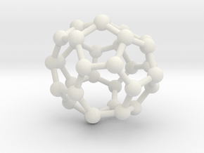 0015 Fullerene c32-6 d3 in White Natural Versatile Plastic