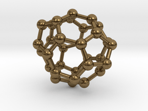 0013 Fullerene c32-4 c2 in Natural Bronze