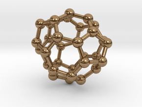 0013 Fullerene c32-4 c2 in Natural Brass