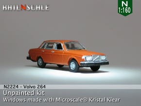 Volvo 264 GL (N 1:160) in Tan Fine Detail Plastic