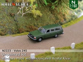 Volvo 245 DL (N 1:160) in Tan Fine Detail Plastic