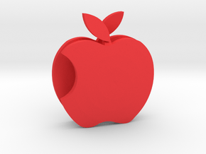 Apple Sculpture in Red Processed Versatile Plastic