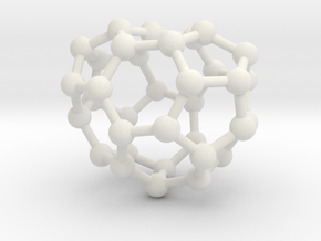 0016 Fullerene c34-1 c2 in White Natural Versatile Plastic