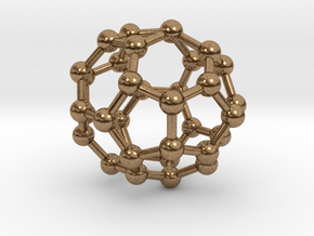 0018 Fullerene c34-3 cs in Natural Brass