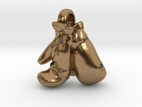 BOXING GLOVES in Natural Brass