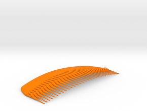French Comb in Orange Processed Versatile Plastic
