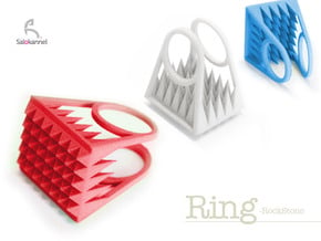 RockStone - ring size 5 in Red Processed Versatile Plastic