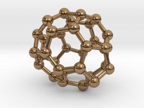 0019 Fullerene c34-4 c2 in Natural Brass