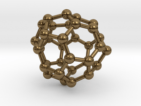 0020 Fullerene c34-5 c2 in Natural Bronze