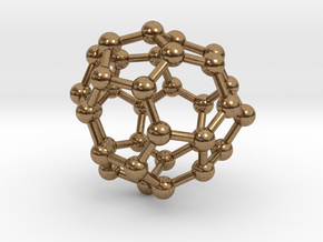 0020 Fullerene c34-5 c2 in Natural Brass