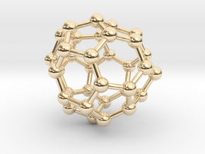 0020 Fullerene c34-5 c2 in 14K Yellow Gold