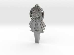 Seventh Doctor's T.A.R.D.I.S. Key Pendant in Natural Silver