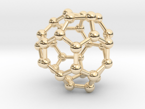 0021 Fullerene c34-6 c3v in 14K Yellow Gold